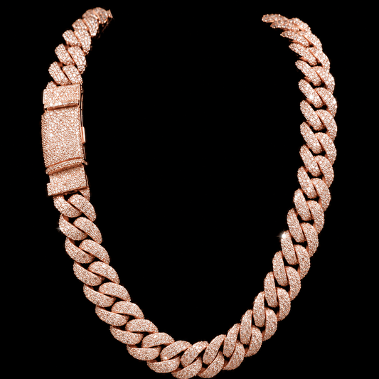22mm Mosaic Cuban Link Chain