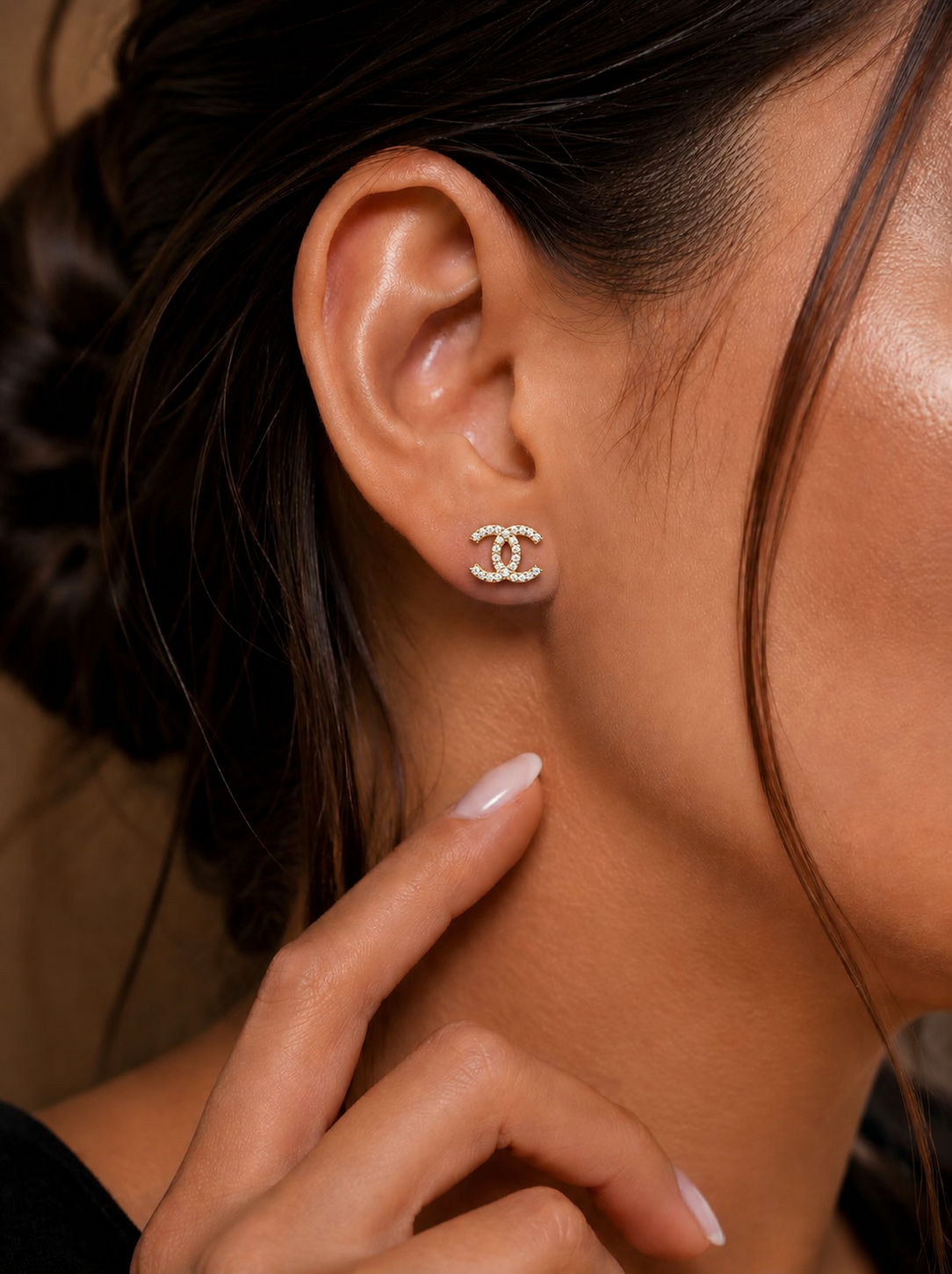 CC Earrings LAB DIAMONDS