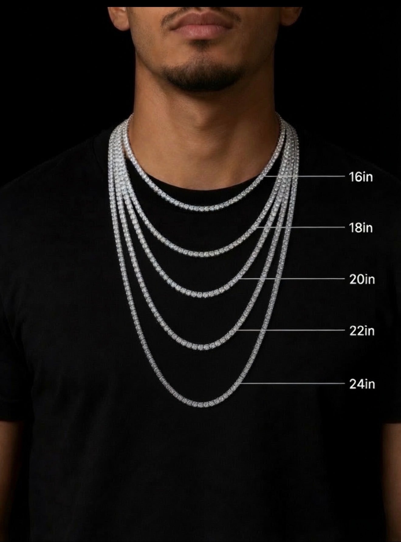 Classic Tennis Chain LAB DIAMONDS