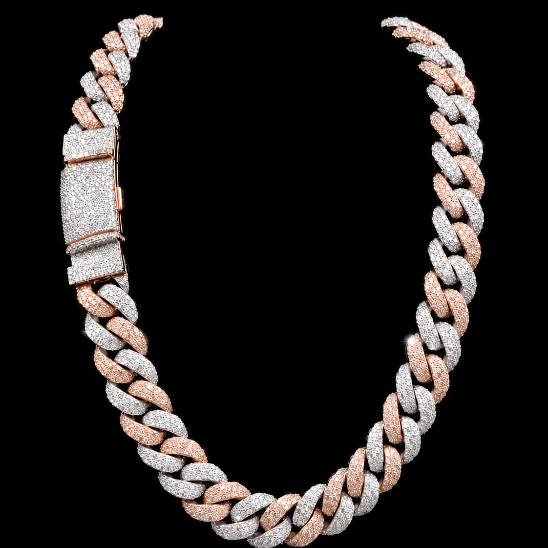 22mm Mosaic Cuban Link Chain